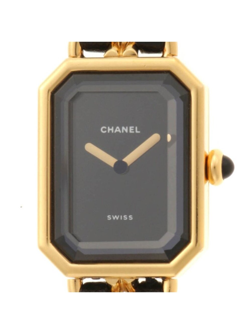 Chanel Premiere M Watch Leather Black